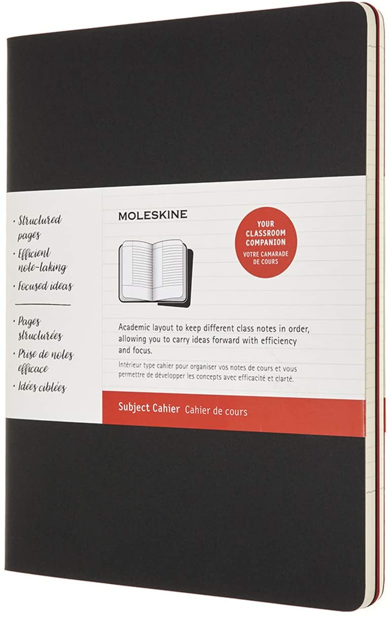 

Набор Moleskine Cahier Subject XLarge (CH4STNB02) 2 блокнота в линейку (Black/Cranberry Red)