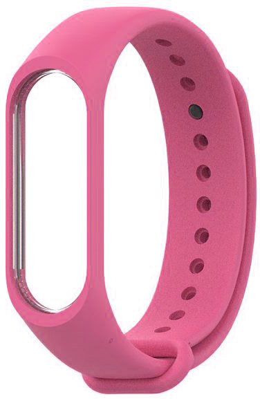 Фитнес-браслет Xiaomi Mi Band 4 + сменный ремешок Silicon (Black/Pink) купить в интернет-магазине icover