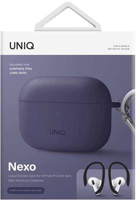 Чехол Uniq Nexo (AIRPODSPRO2-NEXOPUR) для Airpods Pro 2 (Purple) купить в интернет-магазине icover