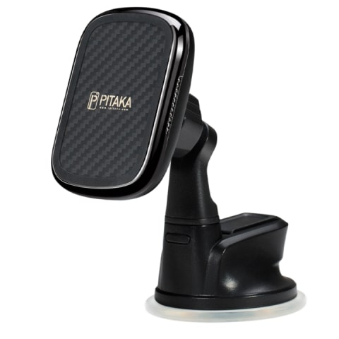 Автомобильный держатель Pitaka MagEZ Mount Qi Combo (CMS003QCP) с беспроводной зарядкой (Black) купить в интернет-магазине icover