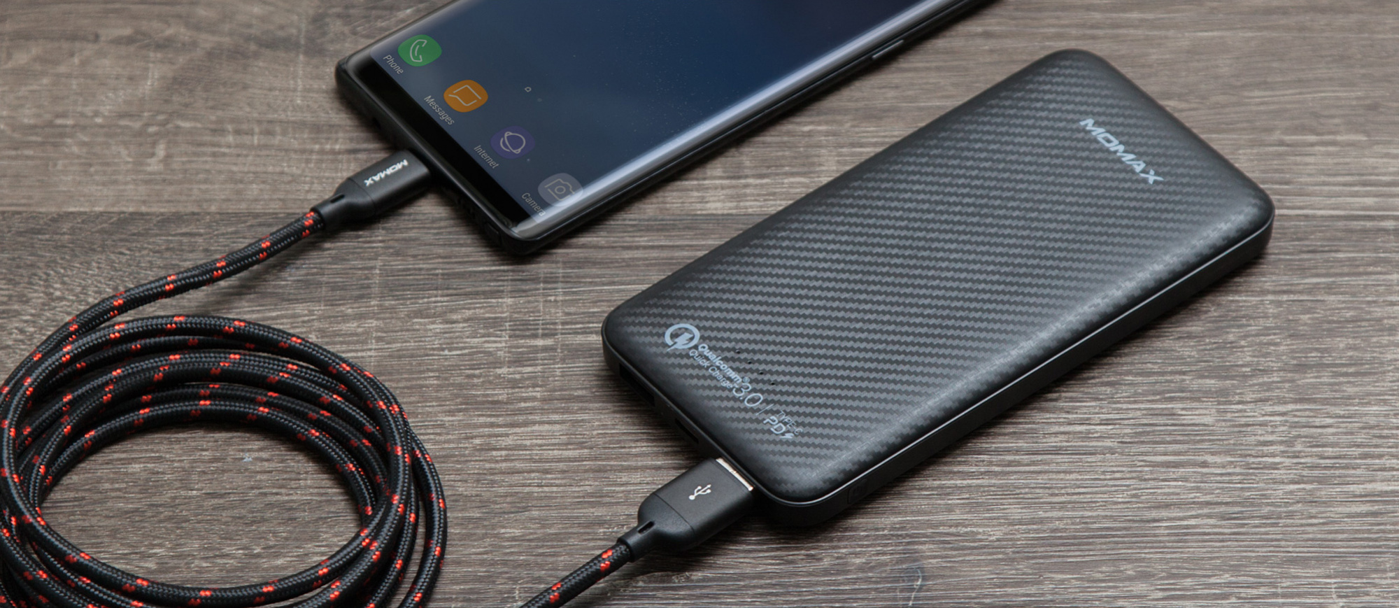 Внешний аккумулятор Momax iPower Minimal PD Quick Charge 10000mAh (Black) купить в интернет-магазине icover