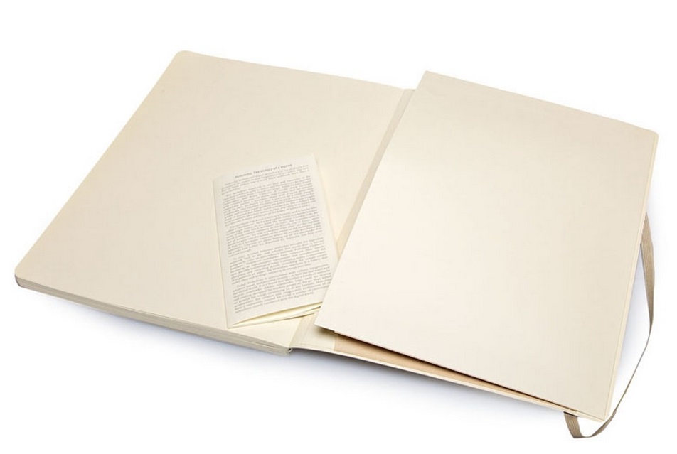 Moleskine Classic Soft XLarge (QP623G4) - нелинованный блокнот (Beige) купить в интернет-магазине icover