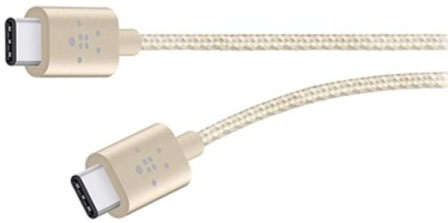 Кабель Belkin Mixit Metallic USB-C to USB-C 1.8 m F2CU041BT06-GLD (Gold) купить в интернет-магазине icover
