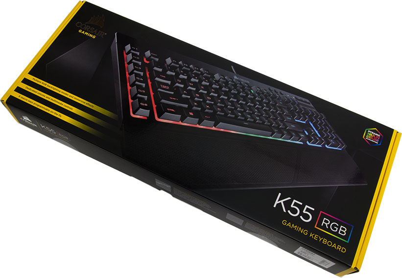 Игровая клавиатура Corsair Gaming K55 RGB CH-9206015-RU (Black) купить в интернет-магазине icover