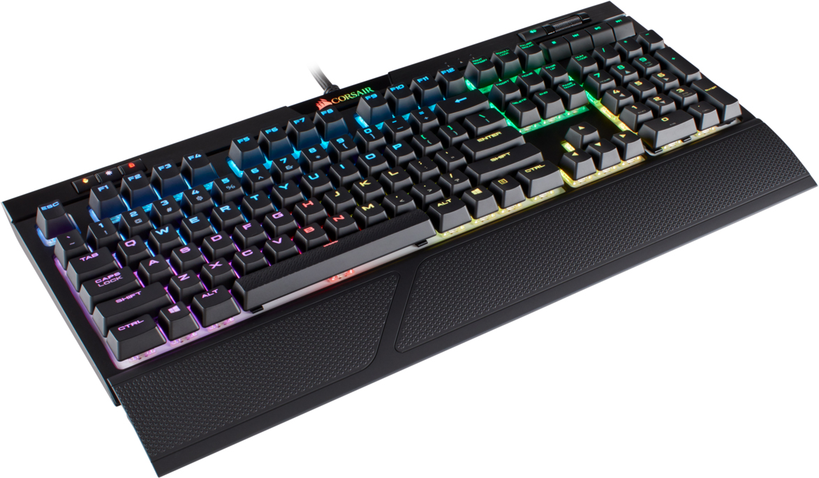 Игровая клавиатура Corsair STRAFE RGB MK.2 Cherry MX Silent CH-9104113-RU (Black) купить в интернет-магазине icover