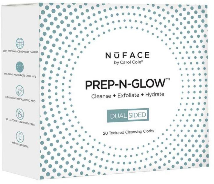 

Очищающие салфетки NuFace Prep-N-Glow Cleansing Cloth 20pk (30390)