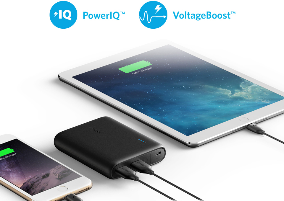 Внешний аккумулятор Anker PowerCore 13000 mAh A1215H11 (Black) купить в интернет-магазине icover