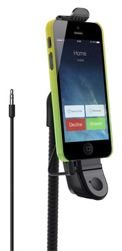 Belkin TuneBase Hands-Free AUX (F8J037BT) - автодержатель и хэндс-фри для iPhone 5/5s/iPod touch купить в интернет-магазине icover