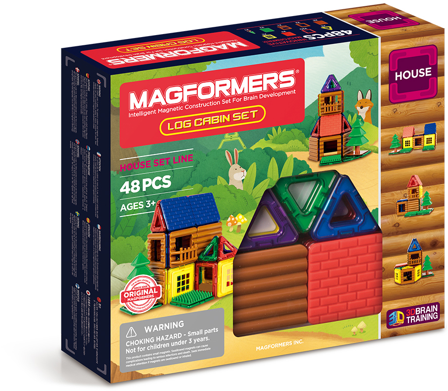

Магнитный конструктор Magformers House Log Cabin Set (705006)