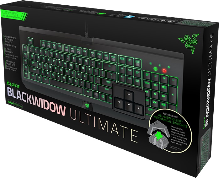 Razer BlackWidow Ultimate 2014 (RZ03-00385200-R3R1) - игровая клавиатура (Black) купить в интернет-магазине icover