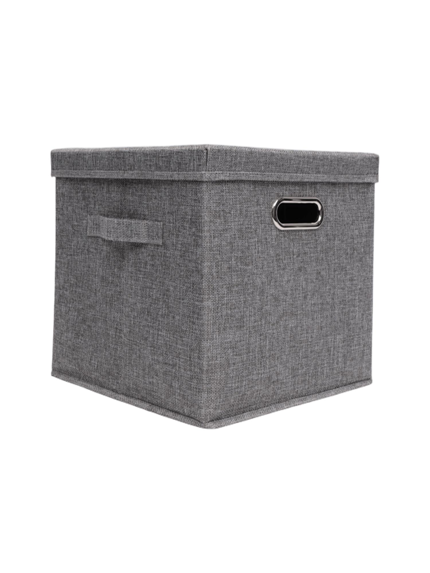 Коробка для хранения вещей тканевая Ridberg 30 х 30 х 30 см (Grey) купить в интернет-магазине icover
