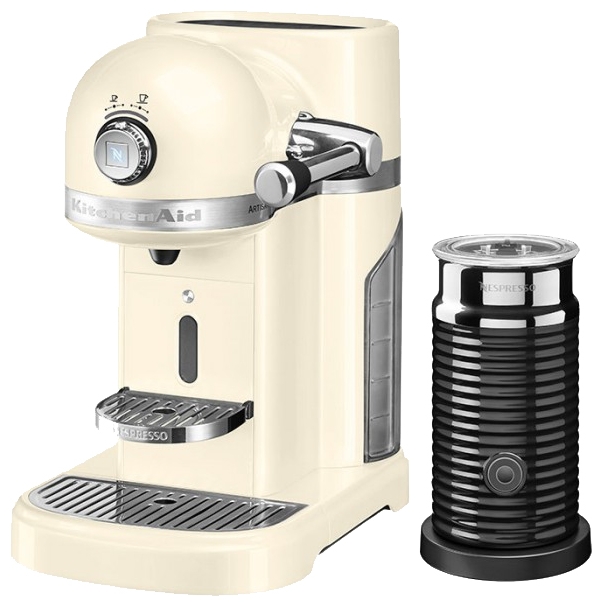 Капсульная кофемашина KitchenAid Artisan Nespresso & Aeroccino 5KES0504EAC (Cream) купить в интернет-магазине icover
