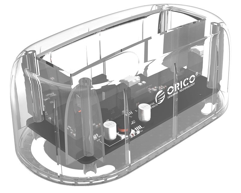 Док-станция для HDD Orico 6139U3-CR (Clear) купить в интернет-магазине icover