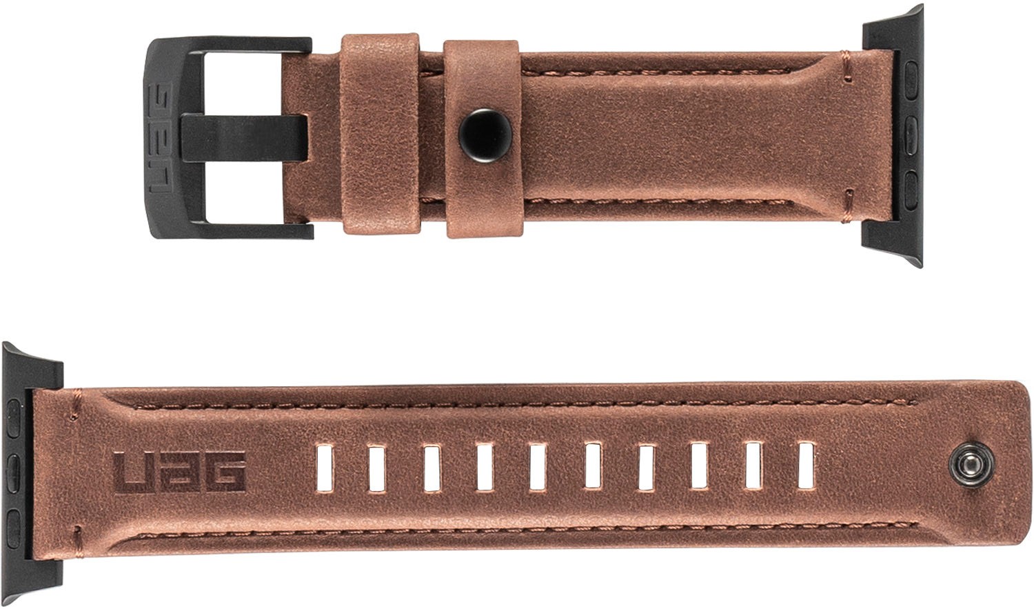 Ремешок Urban Armor Gear Leather (19149B114080) для Apple Watch Series 2/3/4 38/40 mm (Brown) купить в интернет-магазине icover