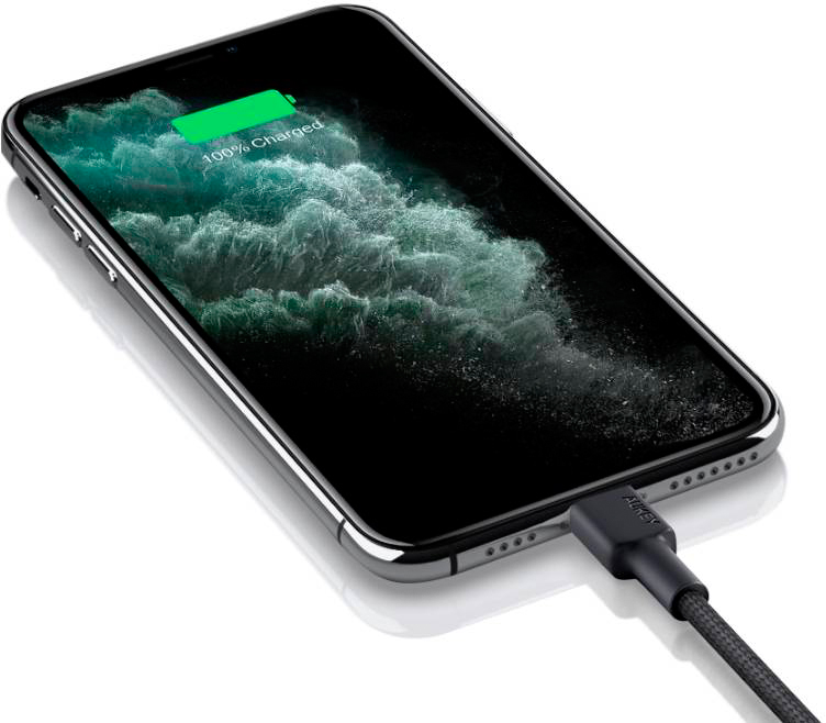 Кабель для iPod, iPhone, iPad Aukey Braided Nylon (CB-CL2) USB-C to Lightning 2m (Red) купить в интернет-магазине icover