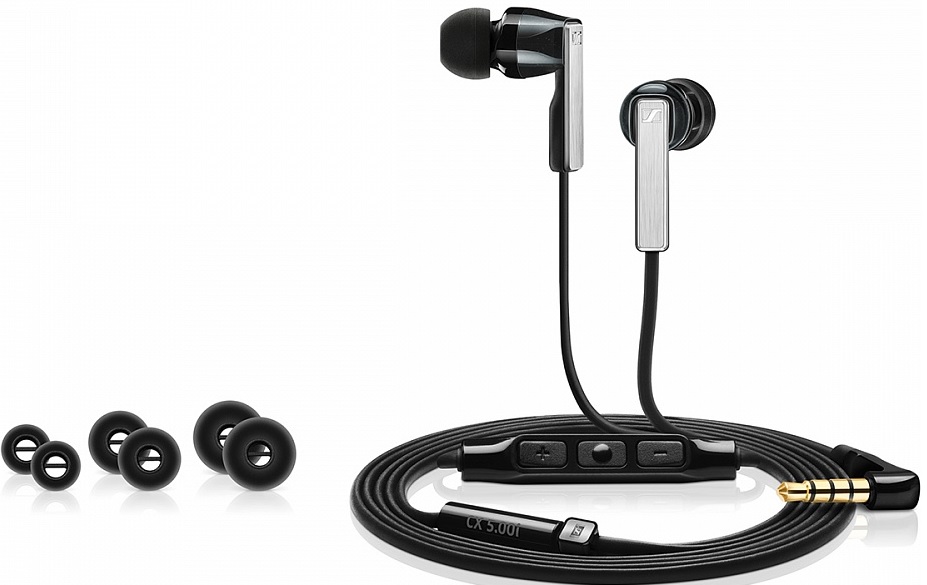 Sennheiser CX 5.00G (506234) - внутриканальные наушники с микрофоном (Black) купить в интернет-магазине icover