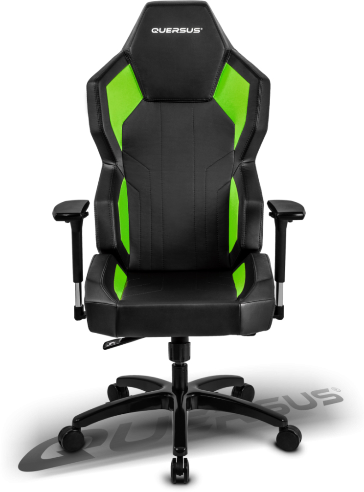 Игровое кресло Quersus Geos G702/XG (Black/Green) купить в интернет-магазине icover