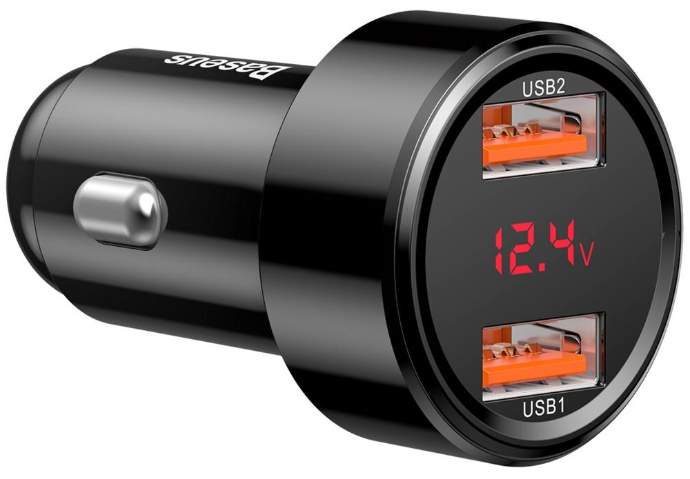 Автомобильное зарядное устройство Baseus Magic Series CCMLC20A-01 (Black) купить в интернет-магазине icover