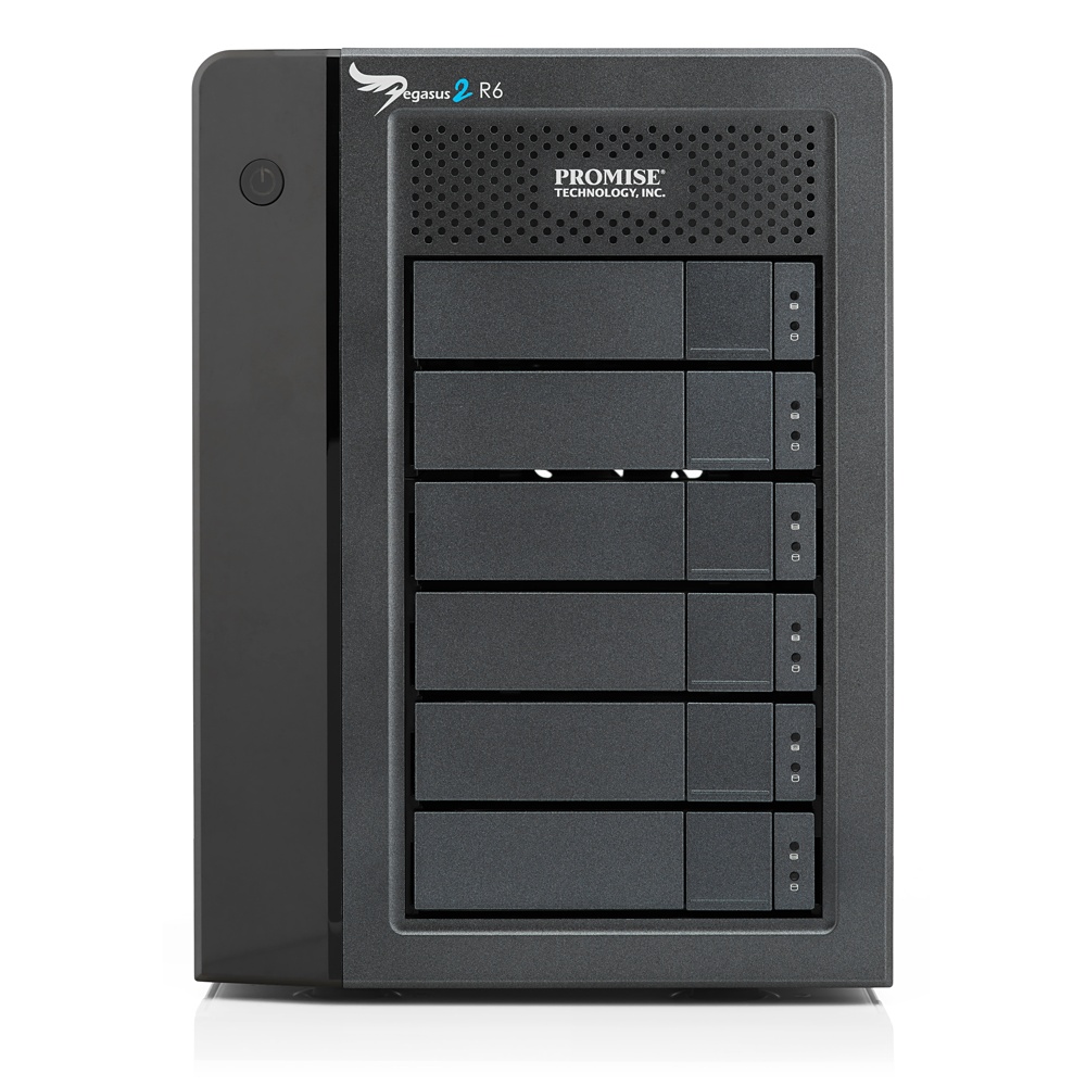 Promise Pegasus 2 R6 with 6 x 2TB SATA HDD incl Thunderbolt cable - 12TB (F40SR6R02100000) купить в интернет-магазине icover