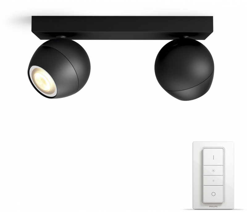 Светильник Philips Buckram WA HUE 2 шт (Black) купить в интернет-магазине icover
