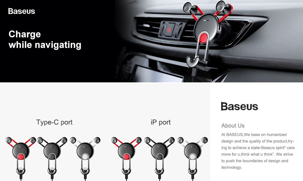 Автомобильный держатель Baseus YY Car Mount (SULYY-0S) для iPhone (Silver) купить в интернет-магазине icover