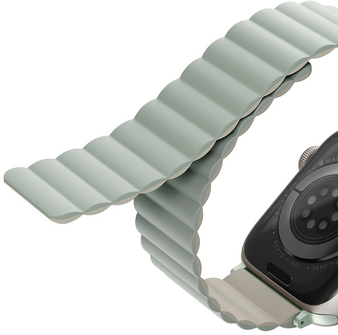 Ремешок Uniq Revix (41MM-REVSAGBEG) для Apple Watch 41 / 40 / 38 mm (Sage/Beige) купить в интернет-магазине icover