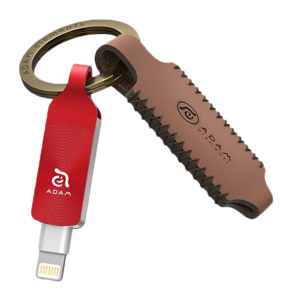 Флеш-накопитель ADAM elements iKlips Duo+ 32GB Lightning (Red) купить в интернет-магазине icover