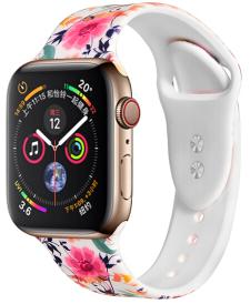 

Ремешок COTEetCI W38 Flowers (WH5266-RD) для Apple Watch Series SE/6/4 44mm (White)