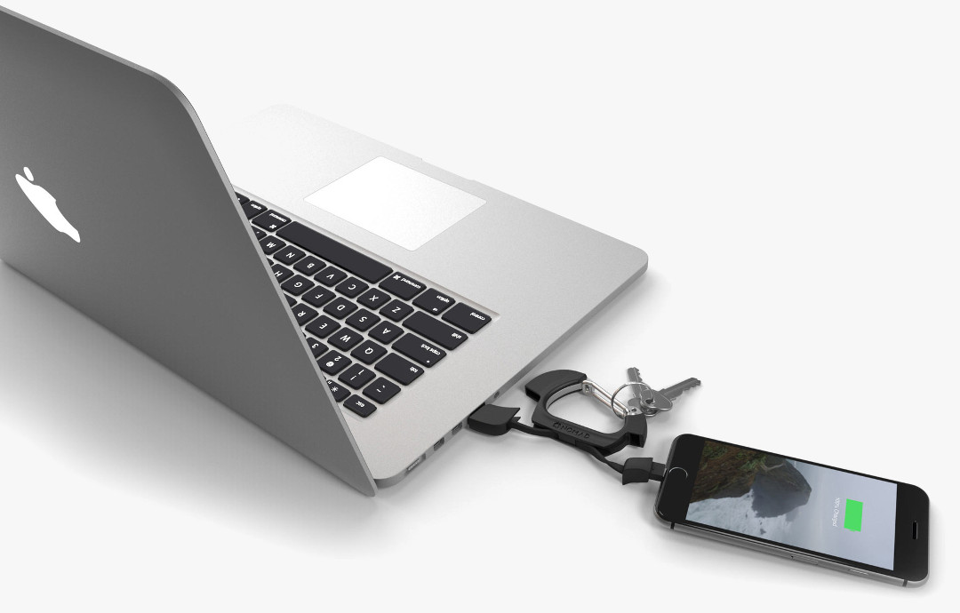 Nomad Carabiner NomadClip Lightning - кабель-карабин (Black) купить в интернет-магазине icover