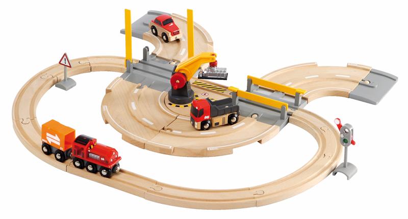 BRIO Железная дорога - переезд (33208) - деревянный игровой набор (Green) купить в интернет-магазине icover