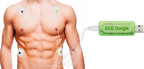 ECG Dongle + Lightning to USB - кардиофлешка с адаптером (Turquoise) купить в интернет-магазине icover