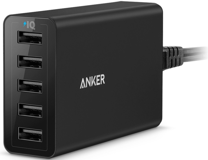 

Сетевое зарядное устройство Anker PowerPort 5 40W A2124L11 (Black)