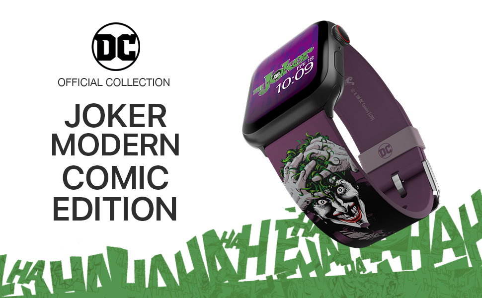 Ремешок MobyFox DC Joker Modern Comic (ST-WNR22DCC2006) для Apple Watch (Black) купить в интернет-магазине icover