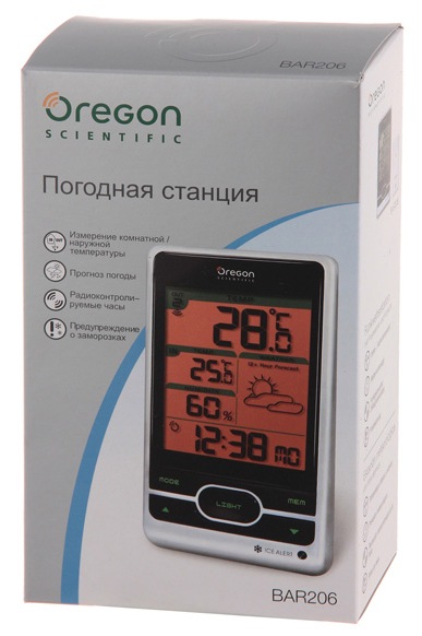 Погодная станция Oregon Scientific BAR206 (Silver) купить в интернет-магазине icover