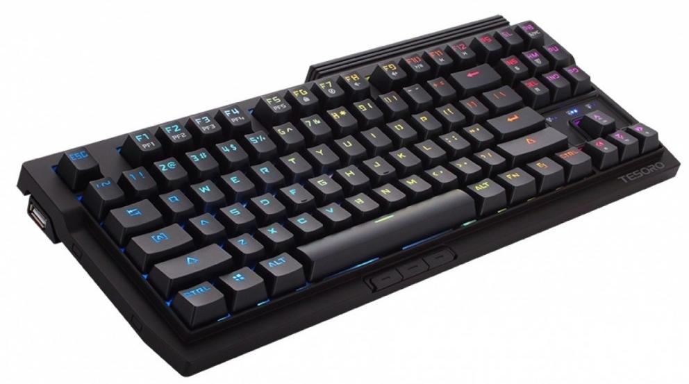 Игровая клавиатура Tesoro Tizona Spectrum (Black/Kailh Blue) купить в интернет-магазине icover