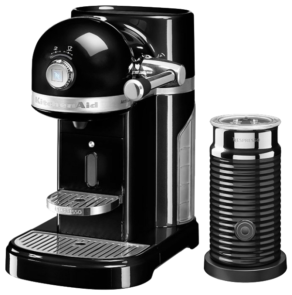Капсульная кофемашина KitchenAid Artisan Nespresso & Aeroccino 5KES0504EOB (Onyx Black) купить в интернет-магазине icover
