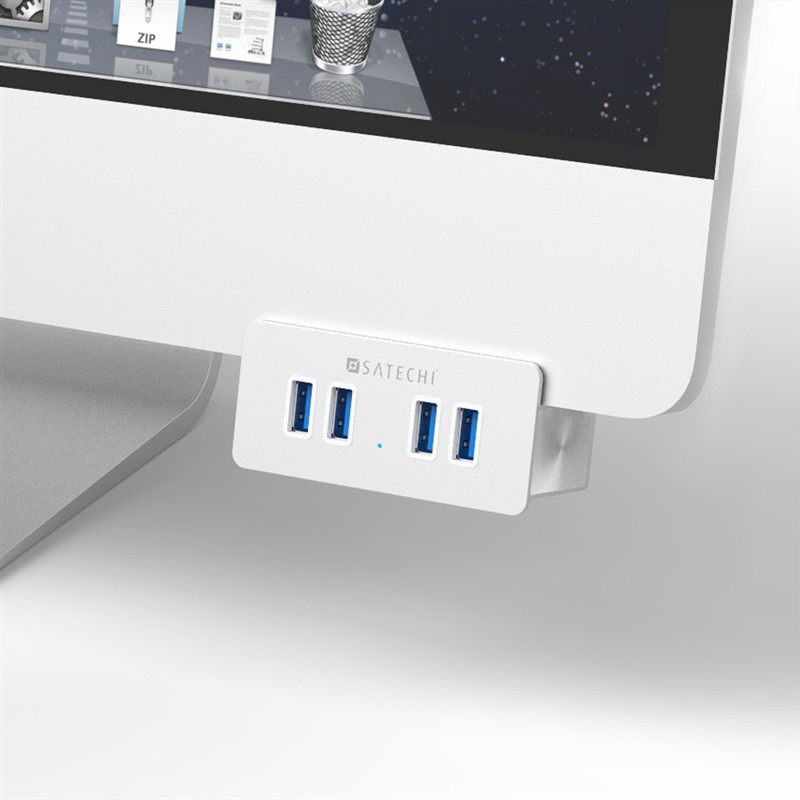 Satechi 4 Port USB 3.0 Aluminum Clamp Hub Premium Satechi 4 Port USB 3.0 Aluminum Clamp Hub Premium