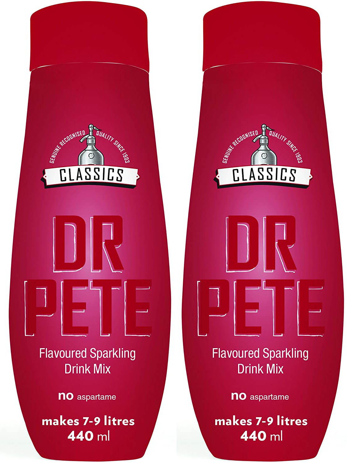 

Концентрат безалкогольного напитка Sodastream Classics 440 ml 2pcs (Dr. Pete), Classics