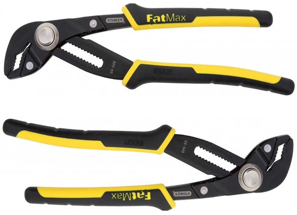 Плоскогубцы переставные сантехнические Stanley FatMax Groove Joint 300 мм 0-84-649 (Black/Yellow) купить в интернет-магазине icover