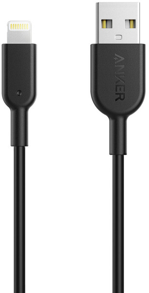 Дата-кабель для iPod, iPhone, iPad Anker Powerline II 0.9m USB-Lightning A8432H11 (Black) купить в интернет-магазине icover