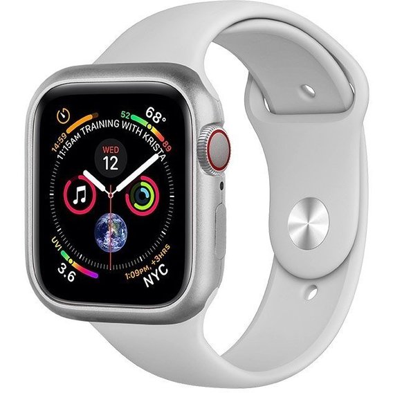 Чехол COTEetCI Aluminium Magnet Case (CS7058-TS) для Apple Watch Series SE/6/4 44 mm (Silver) купить в интернет-магазине icover