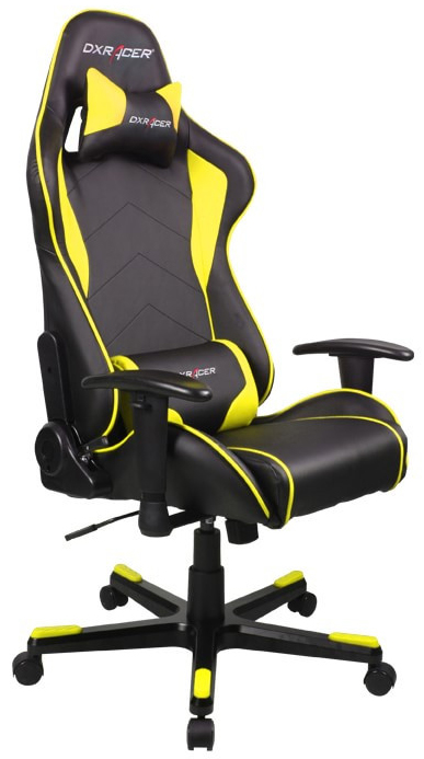 Компьютерное кресло DXRacer OH/FE08 (Yellow) купить в интернет-магазине icover