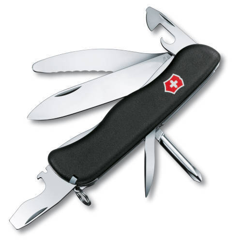 Victorinox Parachutist 0.8473.3 - солдатский нож с фиксатором (Black) купить в интернет-магазине icover