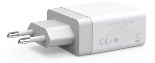 Сетевое зарядное устройство Anker PowerPort 2 24W A2021321 (White) купить в интернет-магазине icover