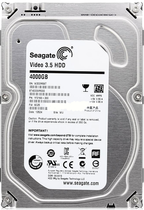 Жесткий диск Seagate Video 3.5 HDD 4Tb SATA III (ST4000VM000)  купить в интернет-магазине icover