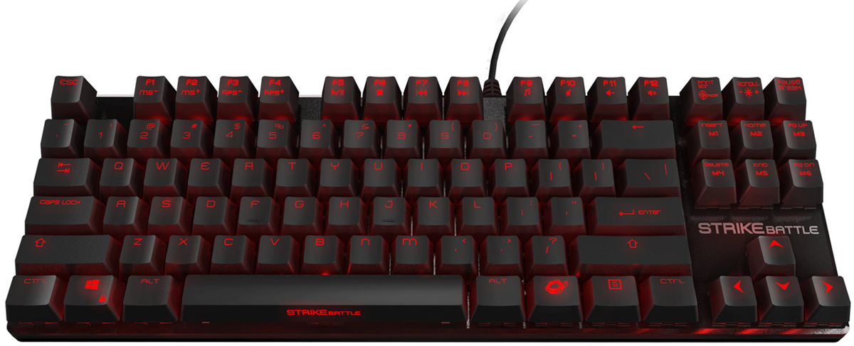 Ozone Strike Battle (OZSTRIKEBATTLEBSPBN) - игровая клавиатура (Black/Cherry Brown) купить в интернет-магазине icover