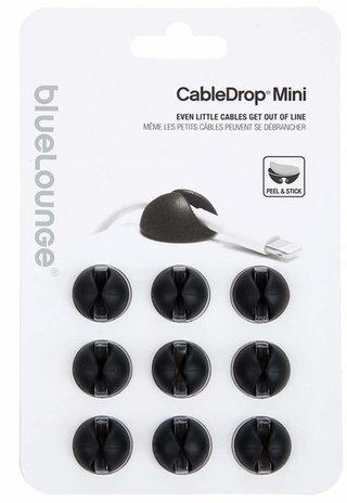 Держатель для проводов Bluelounge CableDrop Mini BLUCDM-BL (Black) купить в интернет-магазине icover