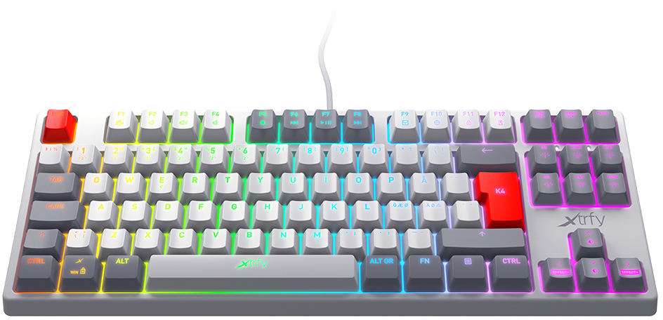 Игровая клавиатура Xtrfy K4 RGB Tenkeyless (Retro) купить в интернет-магазине icover