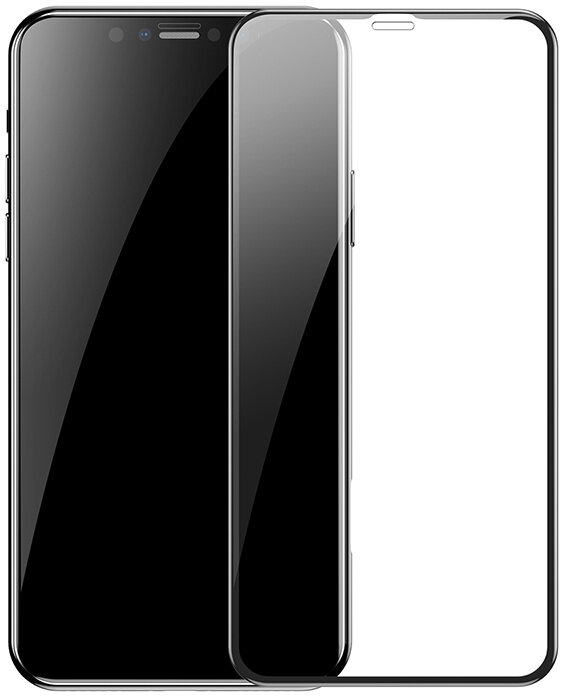 Защитное стекло Baseus Curved Tempered Glass Screen Protector (SGAPIPH65-APE01) для iPhone Xs Max/11 Pro Max (Black) купить в интернет-магазине icover