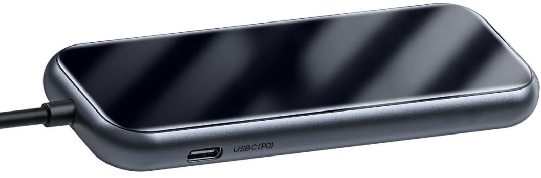 USB-концентратор Baseus Multi-functional Hub (CAHUB-CZ0G) USB-C to HDMI/3xUSB 3.0/SD/MicroSD/PD (Deep Grey) купить в интернет-магазине icover